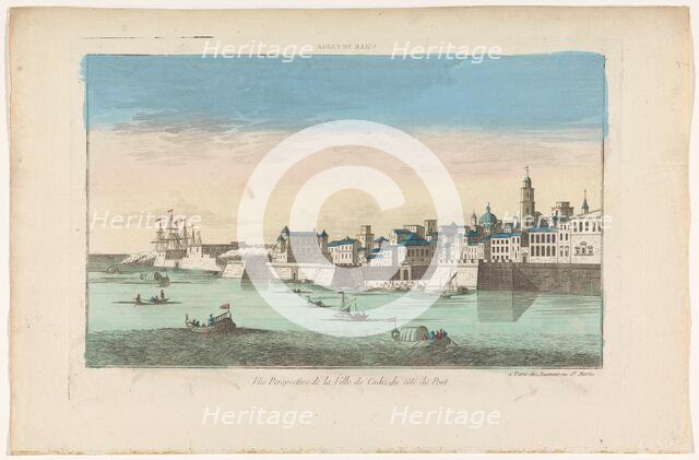 View of the city of Cádiz, 1745-1775. Creator: Anon.