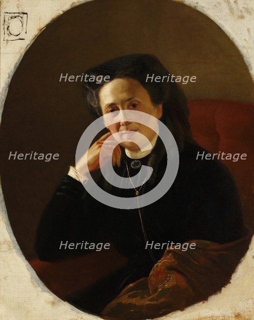 Portrait of Kleopatra Vasilyevna Kolyubakina, née Nashchokina, Early 1880s.