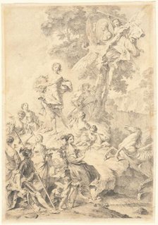 Apollo, the Muses, and Mars: In Praise of Tasso, 1740/1745. Creator: Giovanni Battista Piazzetta.