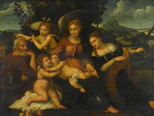 Holy Family with Saint Catherine, 1525. Creator: Francesco Torbido.