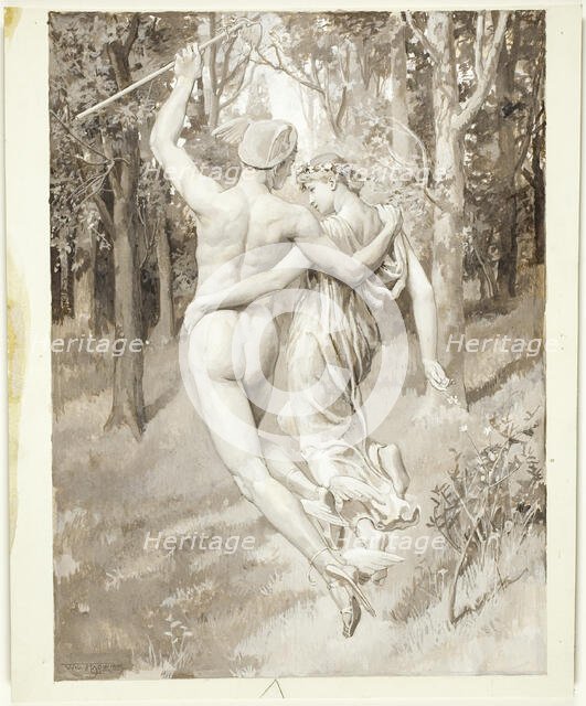 Into the Green Recessed Woods They Flew, 1885. Creator: Will H. Low.