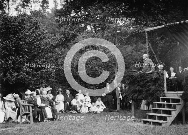 Dedication of Joaquin Miller Cabin, between c1910 and c1915. Creator: Bain News Service.