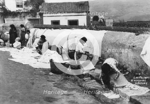 A wayside laundry, Las Palmas, Gran Canaria, Canary Islands, Spain, 20th century. Artist: Unknown