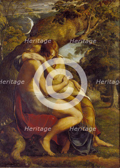 On the Eve of Separation, 1830. Artist: George Richmond.