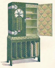 'Music Cabinet. From a sketch by M. H. Baillie Scott', 19th century. Artist: Mackay Hugh Baillie Scott.