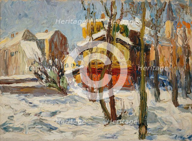 Winter in Schwabing, 1902. Creator: Kandinsky, Wassily Vasilyevich (1866-1944).