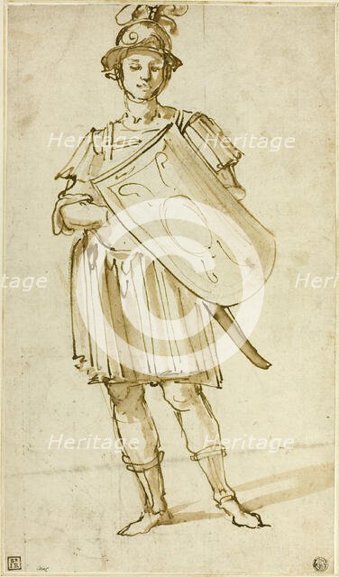 Standing Warrior, c.1600. Creator: Unknown.