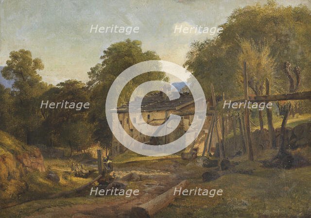 Tyrolean Landscape. Study,  c.1836. Creator: Louis Gurlitt.