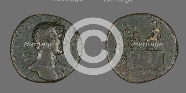 Coin Portraying Emperor Hadrian, 118. Creator: Unknown.