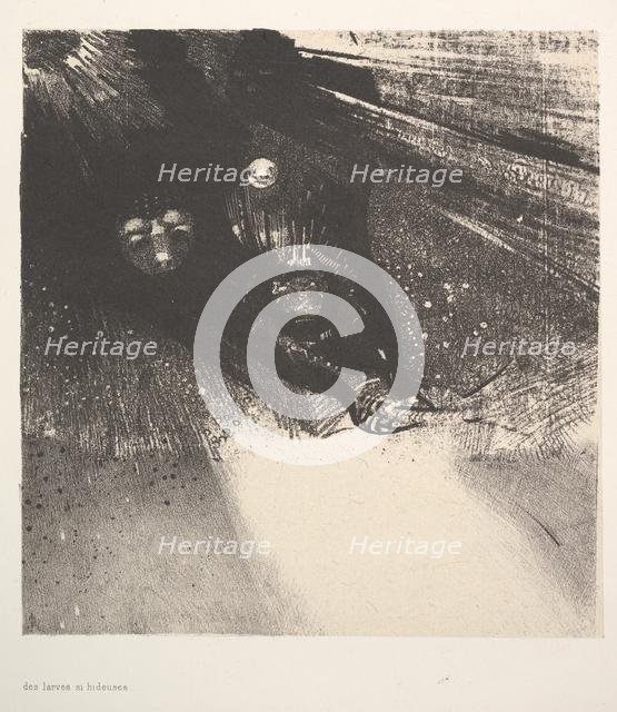 Hideous Larvae, 1896. Creator: Odilon Redon.