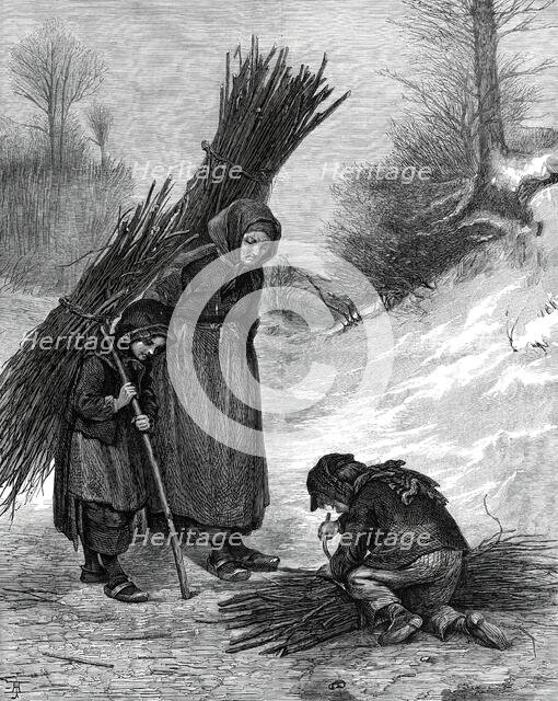 "Gathering Wood" by Edouard Frère, 1876.  Creator: Unknown.