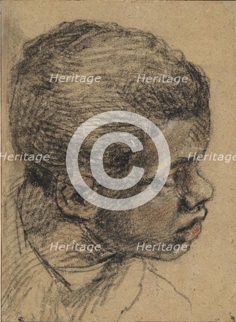 Head of a black boy, 16th century. Creator: Veronese, Paolo (1528-1588).