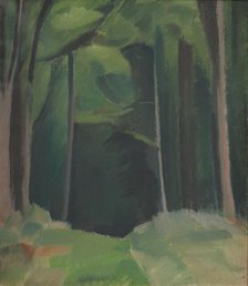 Inside the Wood;A Path in a Wood, 1917. Creator: Harald Giersing.