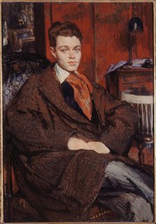 Portrait of René Crevel (1900-1935), writer, 1928. Creator: Jacques Emile Blanche.