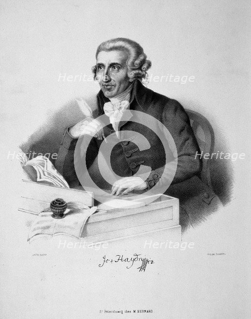 Portrait of the composer Joseph Haydn (1732-1809), 18th century. Creator: German master.