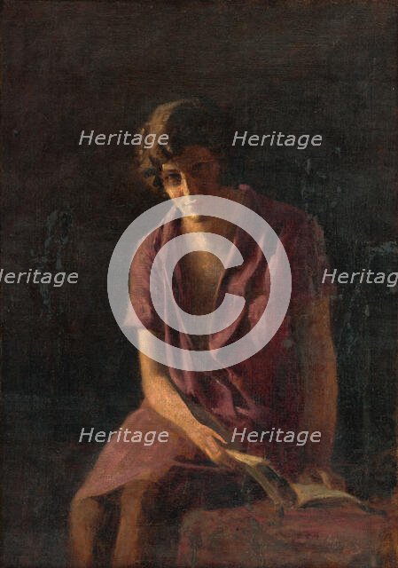 Girl with a Book, 1920-1930. Creator: Armin Glatter.
