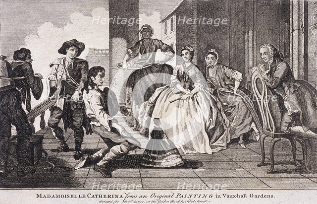 Vauxhall Gardens, Lambeth, c1745. Artist: Anon