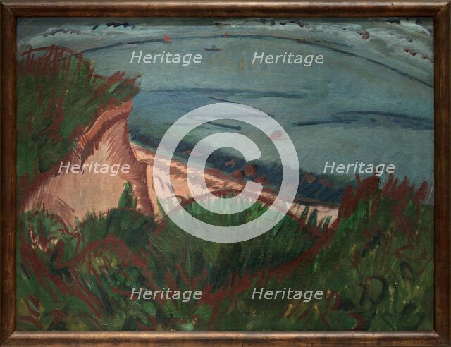 Coastal Landscape on Fehmarn, c1913. Creator: Ernst Kirchner.