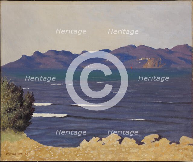 The Esterel and the bay of Cannes, 1925. Creator: Vallotton, Felix Edouard (1865-1925).