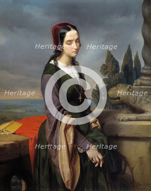 Pia de' Tolomei, 1846. Creator: Sala, Eliseo (1813-1879).