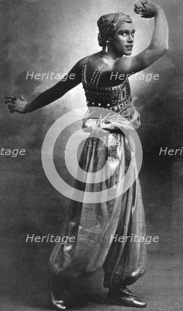 Vaslav Nijinsky, Russian ballet dancer and choreographer. Artist: Unknown