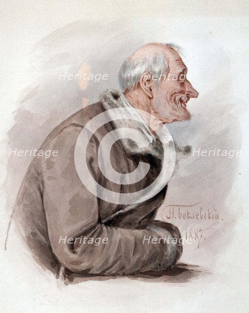 Illustration for the poem The Dead Souls by N. Gogol, Second Half of the 19th cen..