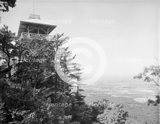 High Rock Observatory, near Pen Mar Park, view looking west, Maryland, between 1900 and 1910. Creator: Unknown.