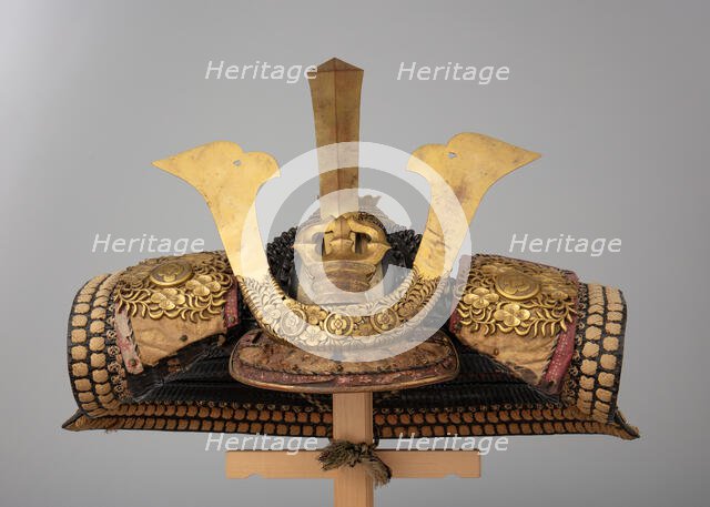 Helmet (Hoshi Kabuto) in the 13th Century Style, Japanese, late 17th or early 18th century. Creator: Unknown.