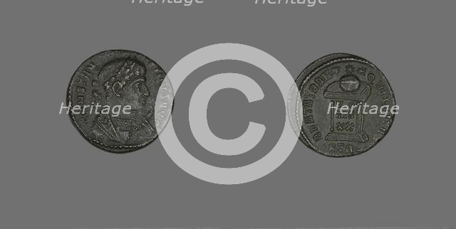 Coin Portraying Emperor Constantine I, 307-337. Creator: Unknown.