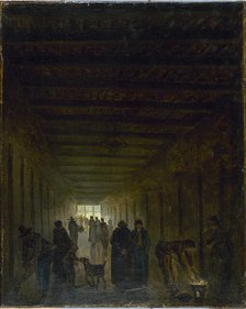 Corridor de la prison Saint-Lazare vers 1794, c1794. Creator: Hubert Robert.