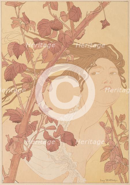 In the Brambles , 1898. Creator: Henri Detouche (French, 1854-1913).