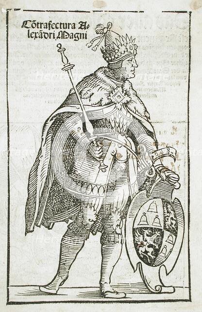 Full Length Figure of Alexander the Great (recto), 16th century. Creator: Unknown.