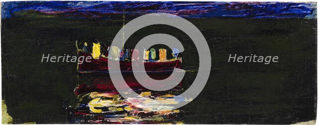 Boat with Lantern (Rapallo), 1906. Creator: Kandinsky, Wassily Vasilyevich (1866-1944).