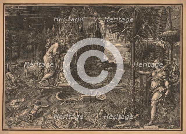 Allegory of Life, 1561. Creator: Giorgio Ghisi (Italian, 1520-1582).