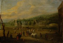 Landscape with Figures, c1685-1690. Creator: Unknown.