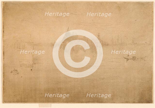 Nocturne: Salute, 1879/1880. Creator: James Abbott McNeill Whistler.