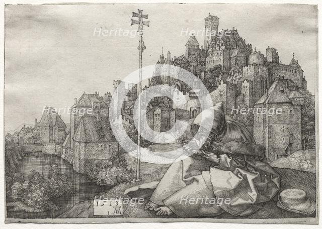 St. Anthony Reading, 1519. Creator: Albrecht Dürer (German, 1471-1528).