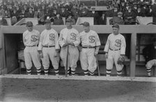 Eddie Murphy, John "Shano" Collins, Joe Jackson, Happy Felsch, and Nemo Leibold, Chicago AL..., 1917 Creator: Bain News Service.