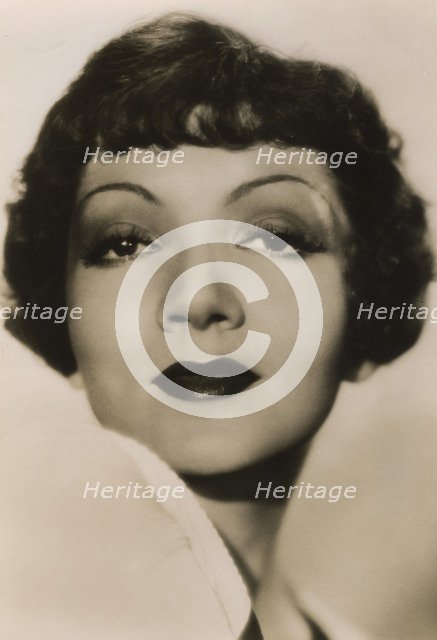 Claudette Colbert (1903-1996), American actress, c1930s. Artist: Unknown