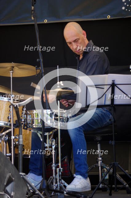 David Giovannini, Hexagonal, Battle Jazz Weekend, Battle, East Sussex, 24 July 2022. Creator: Brian O'Connor.