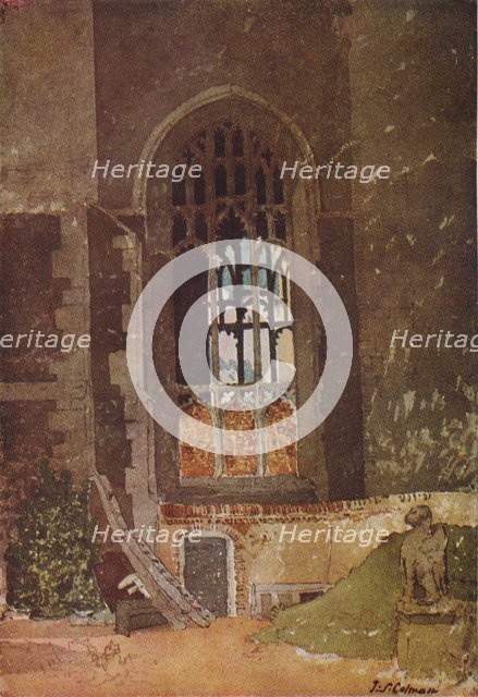 'Window between St. Andrew's Hall and the Dutch Church, Norwich', c1908. Artist: John Sell Cotman.