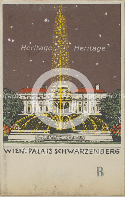 Vienna: Palais Schwarzenberg, 1908. Creator: Attributed to Urban Janke.