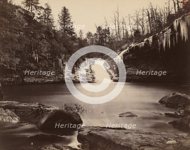 Lula Lake, Upper Falls, Lookout Mountain, Georgia, 1864-1865. Creator: Isaac H. Bonsall.