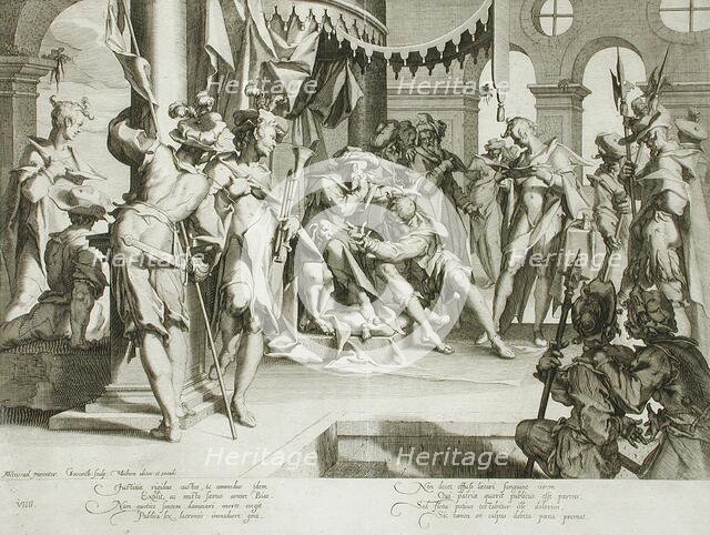 The Judge Bias, Shedding Tears, 1607. Creator: Willem van Swanenburg.