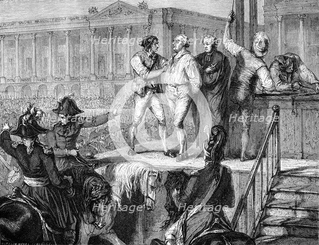 Execution of Louis XVI of France, Paris, 21st January 1793 (1882-1884). Artist: Unknown