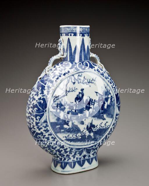 Pilgrim flask, 19th century. Creator: Unknown.