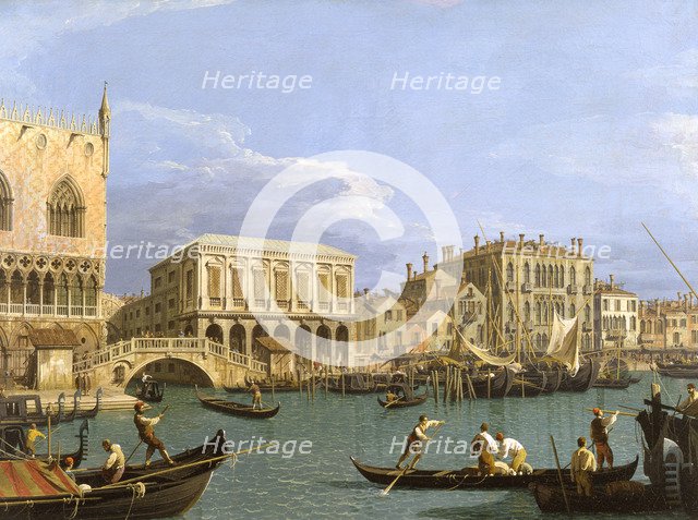 View of the Riva degli Schiavoni, 1735-1739. Artist: Canaletto (1697-1768)