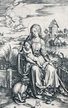 'Virgin and Child with a Monkey', 1506 (1906). Artist: Albrecht Durer.