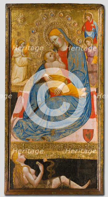 The Madonna of Humility with the Temptation of Eve, c. 1400. Creator: Olivuccio di Ciccarello (Italian, Marche, 1360/65-1439).