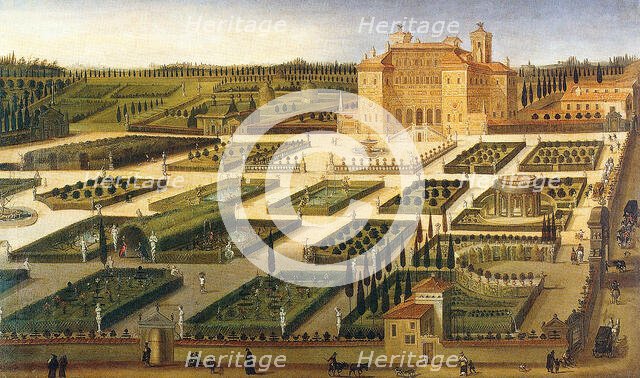 View of Villa Borghese, 1625. Creator: Heintz, Joseph, the Younger (ca 1600-after 1674).